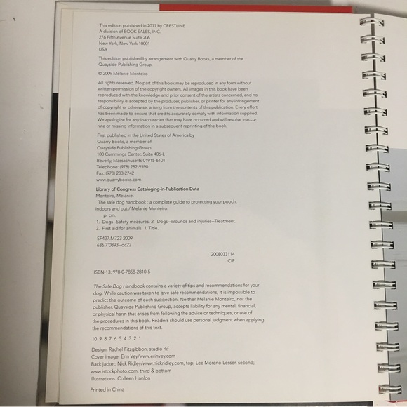 THE SAFE DOG HANDBOOK by Melodie  Monteiro spiral-bound hardback EUC - Picture 5 of 12